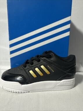 Adidas Original Drop Step Low Infant Black/Gold 8K IE4052